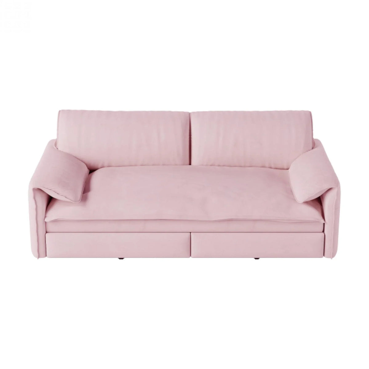 66" Queen Pull Out Sofa Bed, 3-in-1 Convertible Sleeper Sofa with Side Storage,Multi-Functional Velvet Loveseat Bed for Living Room,Bedroom