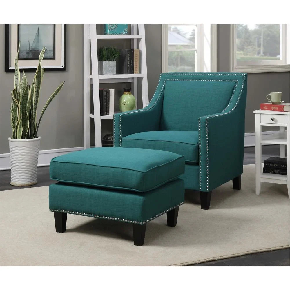 Picket House Emery Ottoman Heirloom Charcoal