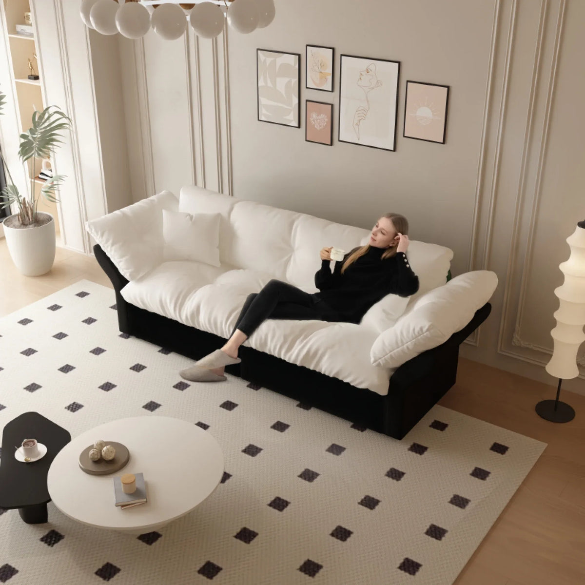 66" Queen Pull Out Sofa Bed, 3-in-1 Convertible Sleeper Sofa with Side Storage,Multi-Functional Velvet Loveseat Bed for Living Room,Bedroom
