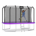 AOTOB 14X8FT Rectangle Trampoline - Perfect Outdoor Trampoline for Kids - Gymnastics Style Tranpoline with Enclosure Net - Supports Up to 440 lbs