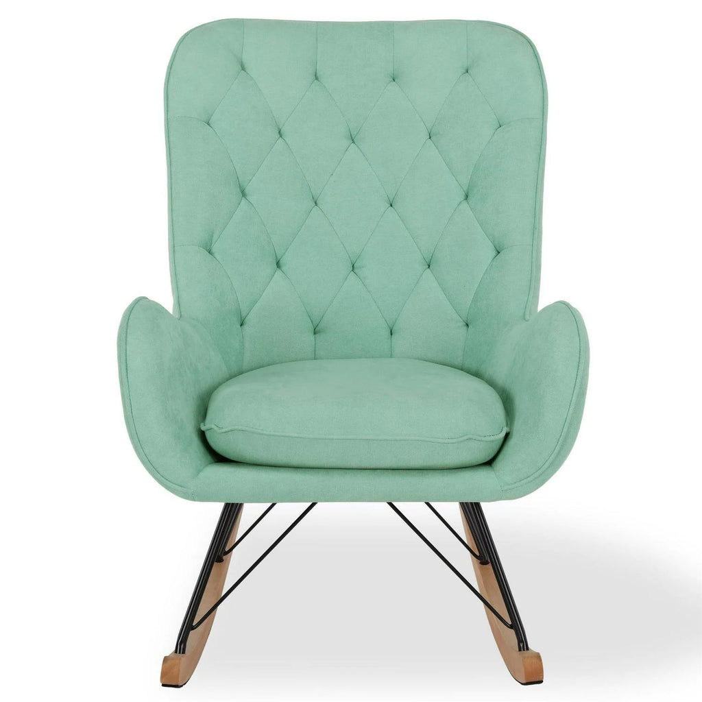 Baby Relax Noah Rocker Chair with Side Storage Pockets. Teal