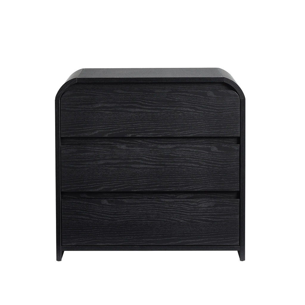 Better Homes & Gardens Juliet 3 Drawer Nightstand with USB, Light Honey