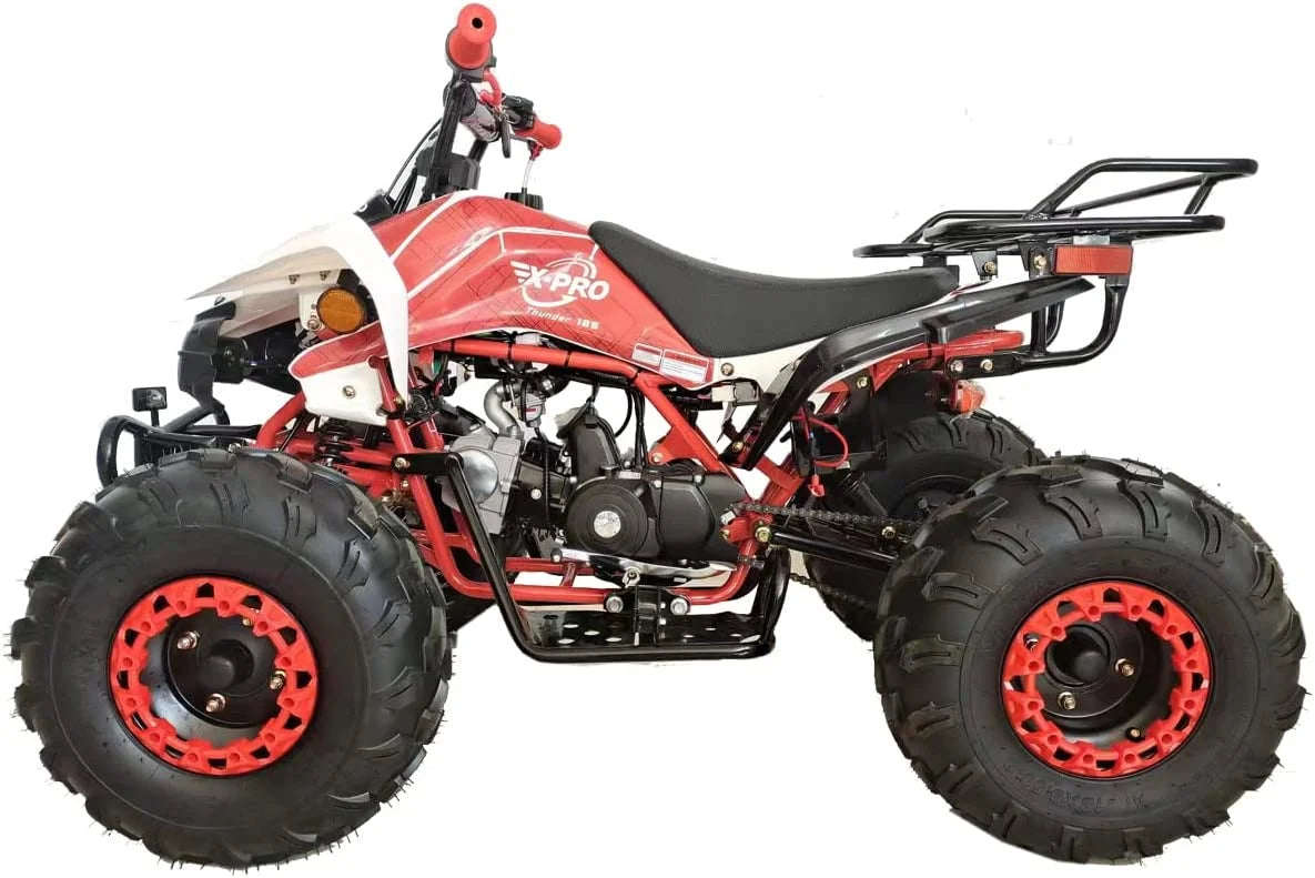 X-Pro Brand 125cc ATV with Automatic LED Headlights