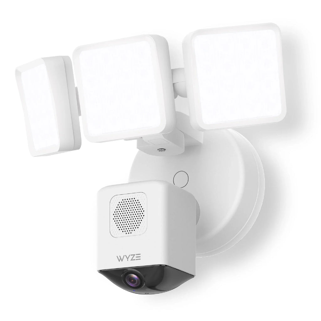 Wyze - Floodlight Camera Pro, 3000 Lumen LEDs, 180" Wide View, 2k HD Outdoor Wi-Fi Floodlight Home Security Camera - Black