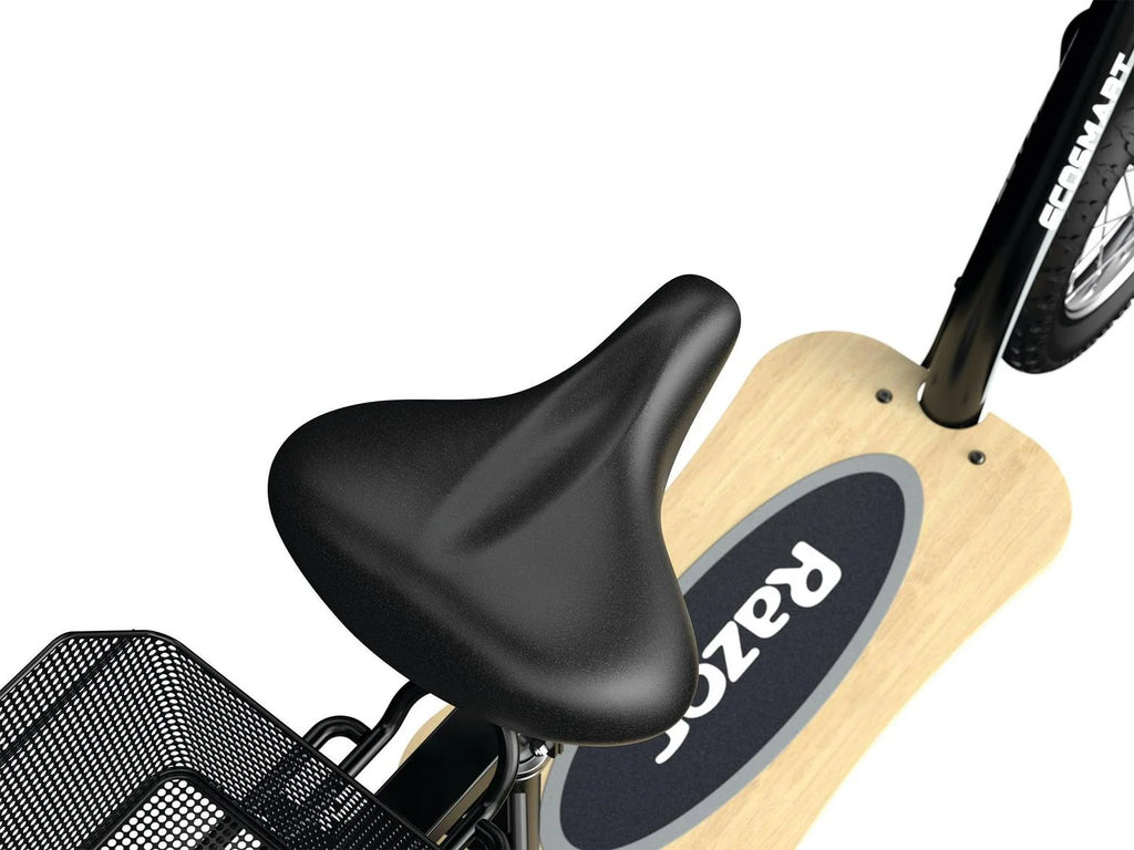 Razor EcoSmart Metro HD Seated Electric Scooter – Black. up to 15.5 mph. for Teen and Adult