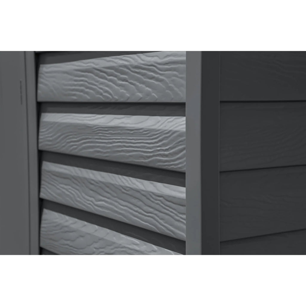 Arrow Select Steel Storage Shed Steel Storage Shed, 6x5, Charcoal