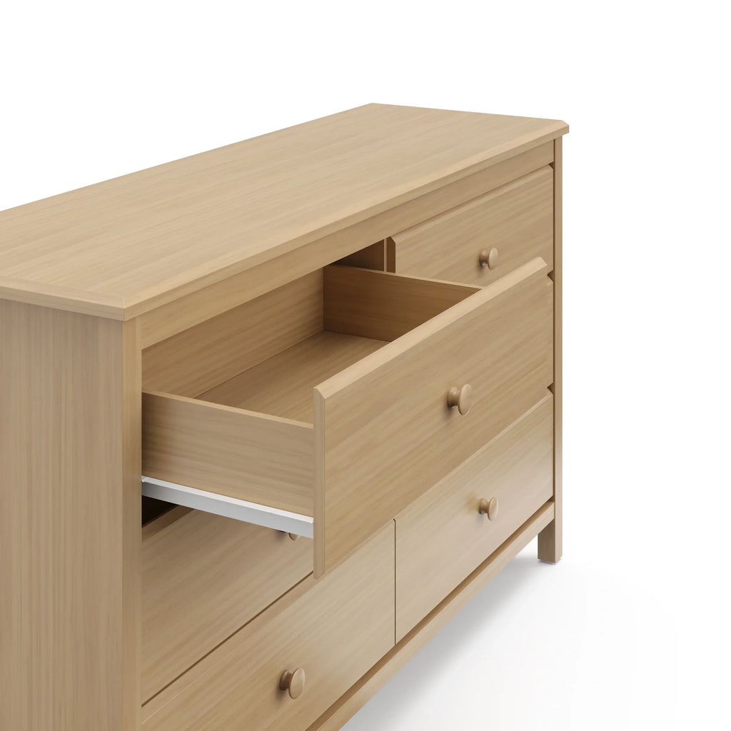 Storkcraft Alpine 6 Drawer Nursery Double Dresser, Olive