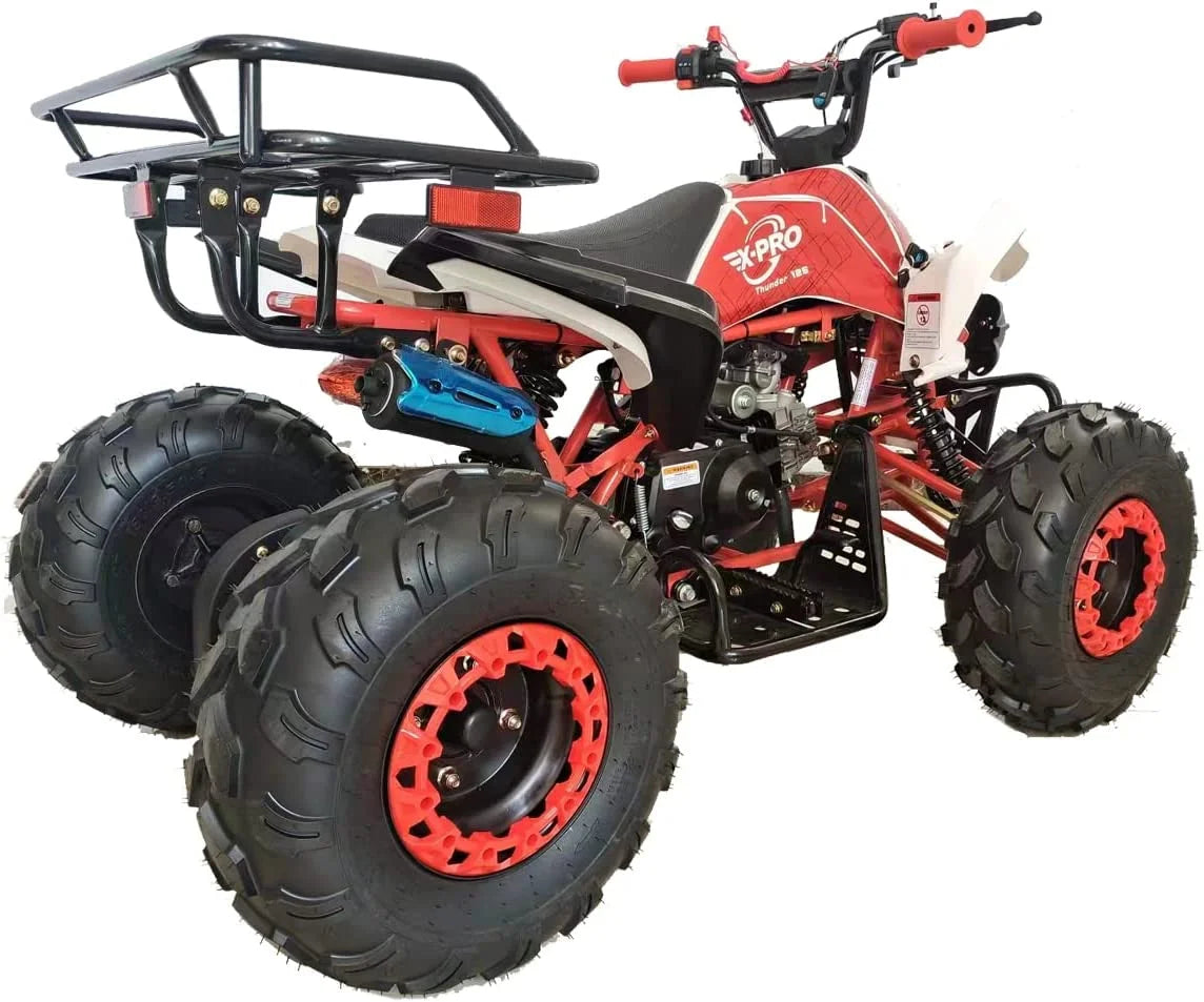 X-Pro Brand 125cc ATV with Automatic LED Headlights