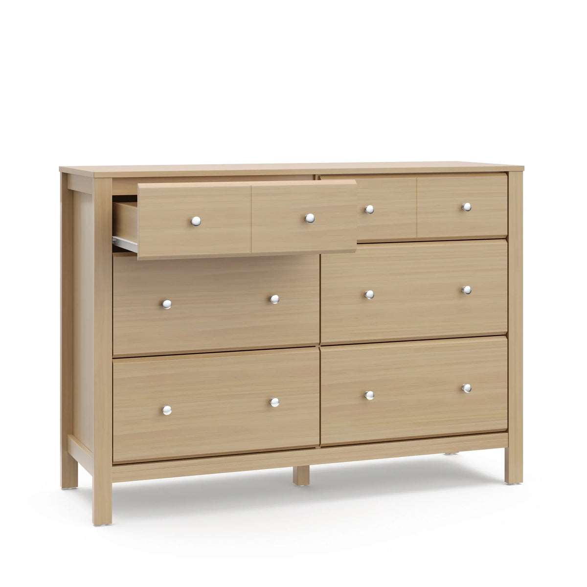 Storkcraft Horizon 6 Drawer Nursery Double Dresser, Driftwood