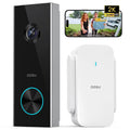 AOSU 2K Wireless Doorbell Camera with Chime, No Monthly Fee, 180-Day Battery Life, Wi-Fi Video Doorbell with PIR Motion Detection, IR Night Vision, 2-Way Audio, Work with Alexa & Google Assistant