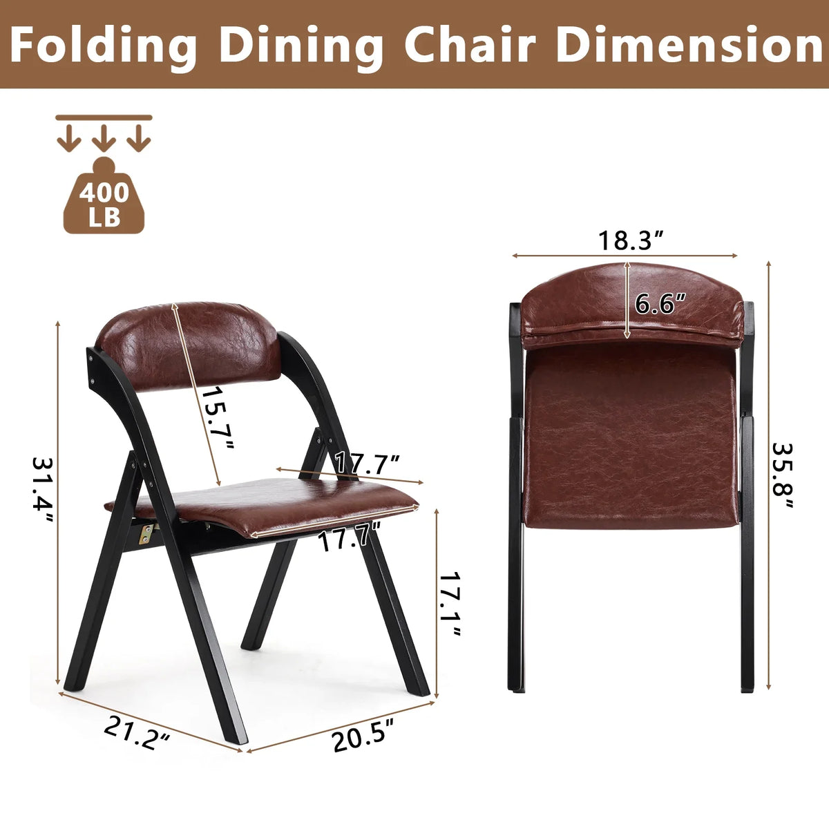 Ktaxon Folding Chairs Rubber Wood Frame Foldable Event Chairs Padded Diner Chairs for Office and Party Reading Dining Set of 2 Light Gray