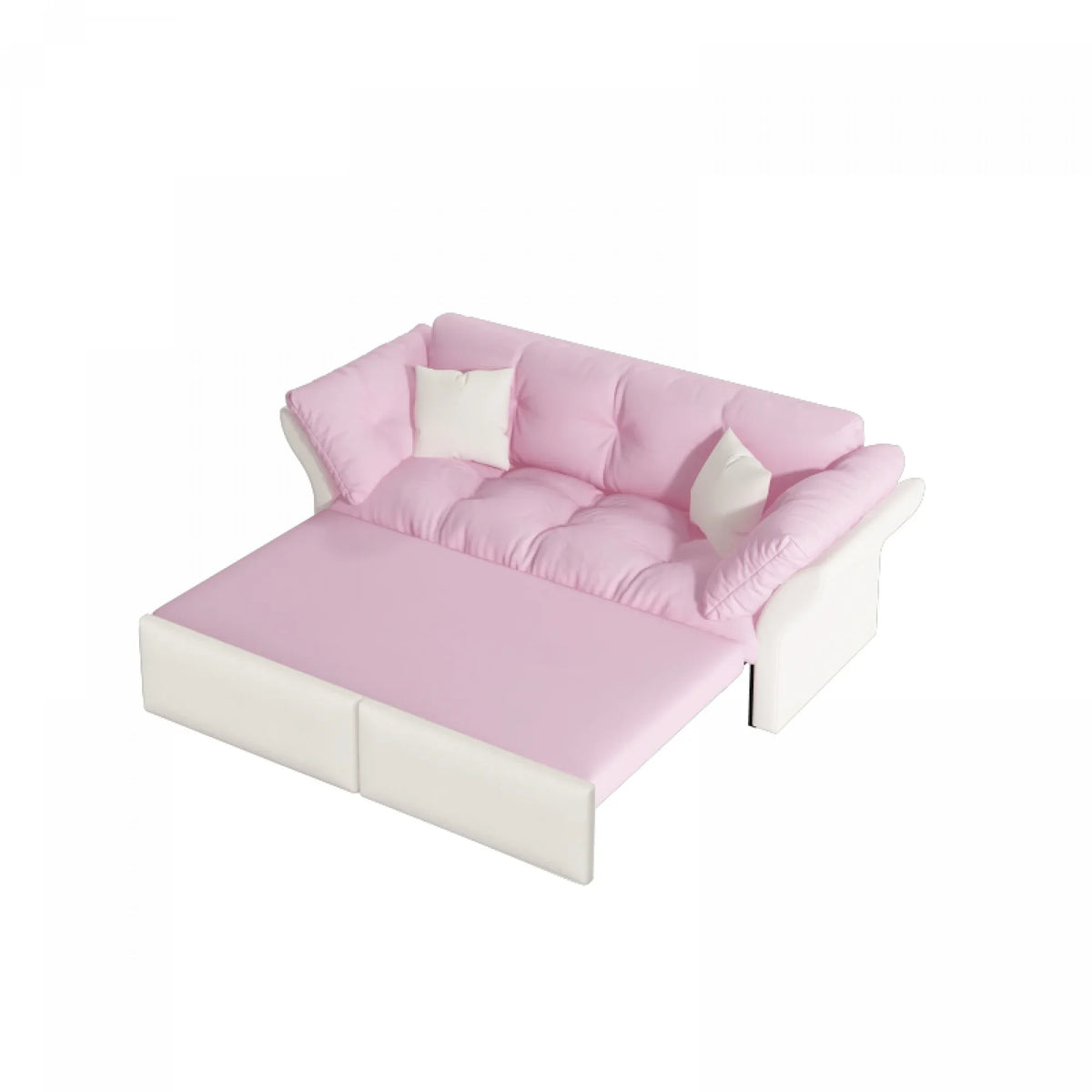 66" Queen Pull Out Sofa Bed, 3-in-1 Convertible Sleeper Sofa with Side Storage,Multi-Functional Velvet Loveseat Bed for Living Room,Bedroom