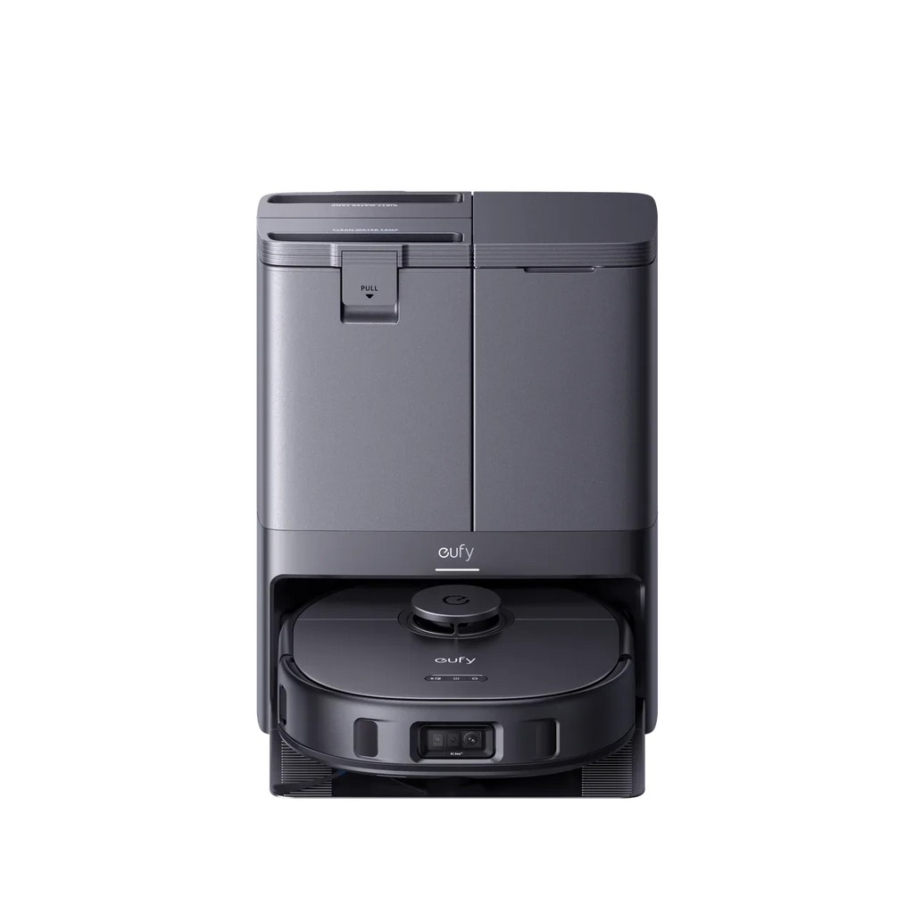 eufy restored X10 Pro Omni Robot Vacuum and Mop Combo, 8,000 Pa Suction, Dual Mops, Auto Mop Washing, Auto Drying, Self-Emptying"(Refurbished Acceptable"