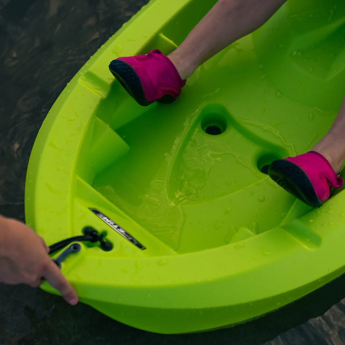 Lifetime Relay 65 in. Sit-on-Top 100 lb. Weight Capacity Youth Kayak, Chartreuse (91323)