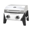 Expert Grill 2-Burner Tabletop Gas Grill, Stainless Steel, 13,000 BTUs