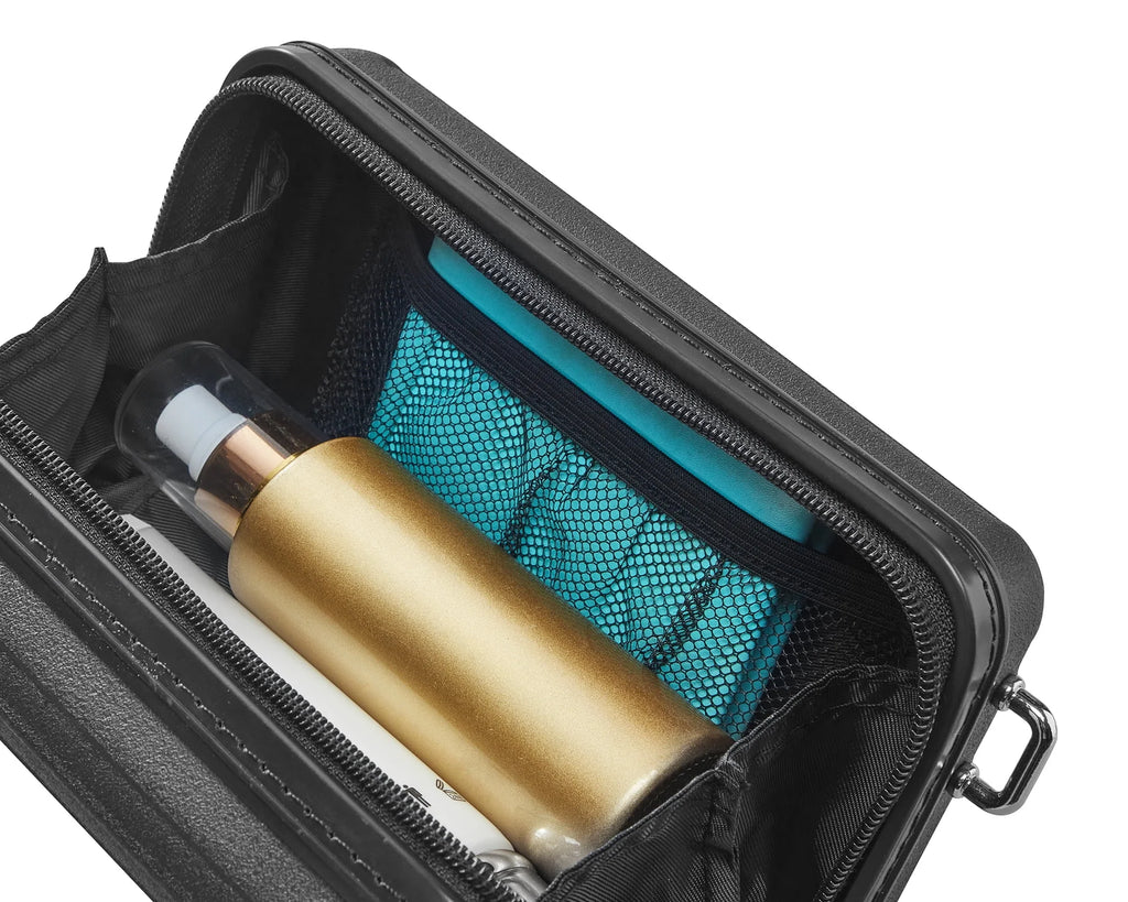 18" Carry On Luggage with Front Open Door &Laptop Interlayer, Hard Shell Suitcase Built-In TSA Luggage Lock, Hardside Lightweight PC Travel Suitcase for Women Men with Spinner Wheels Airline Approved