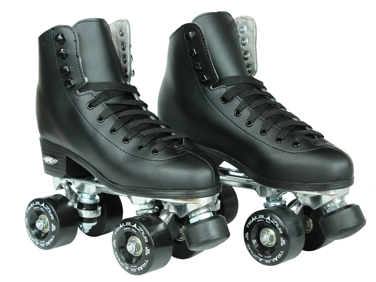 Epic Classic Black Quad Roller Skates