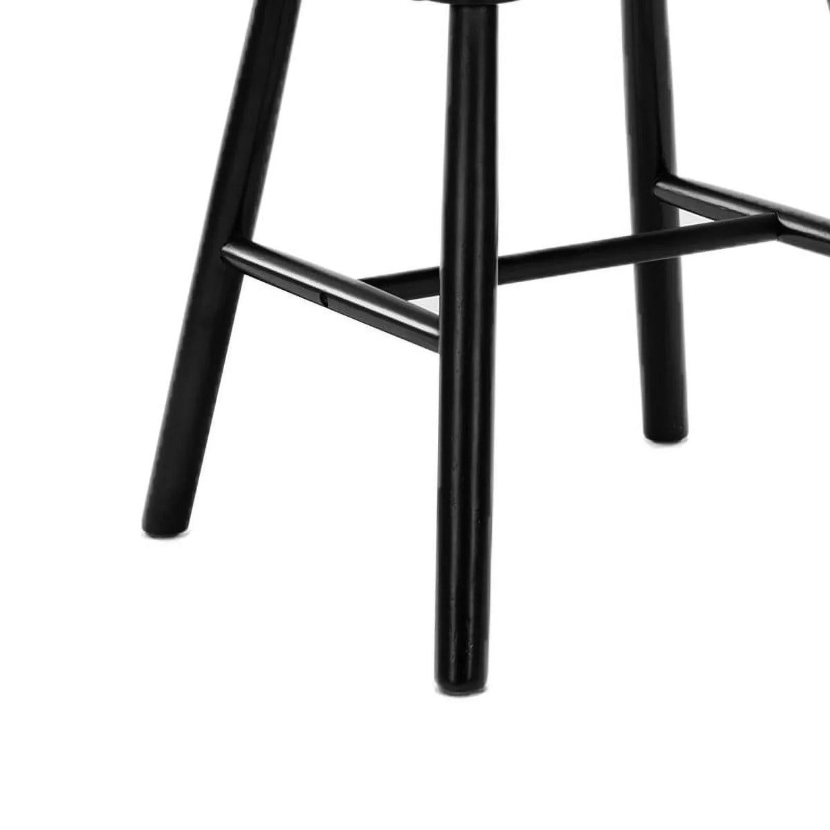 Dycanpo Dining Chairs Set of 4, Black Kitchen/Dining Room Wooden Chairs with Mid Century Modern,18''