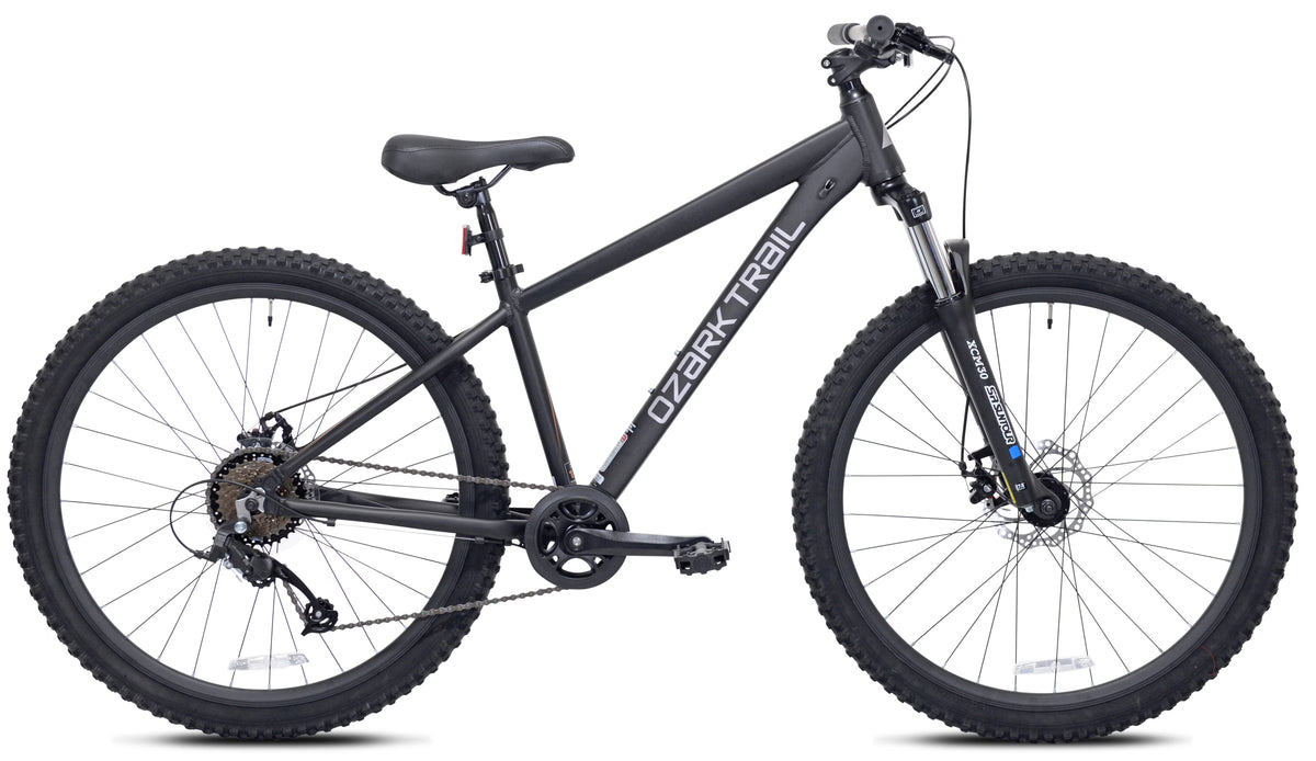 Ozark Trail 27.5" Vibe Mountain Bicycle, Small Frame, Fits Riders 5'0" - 5'6", Black, Adult, Unisex
