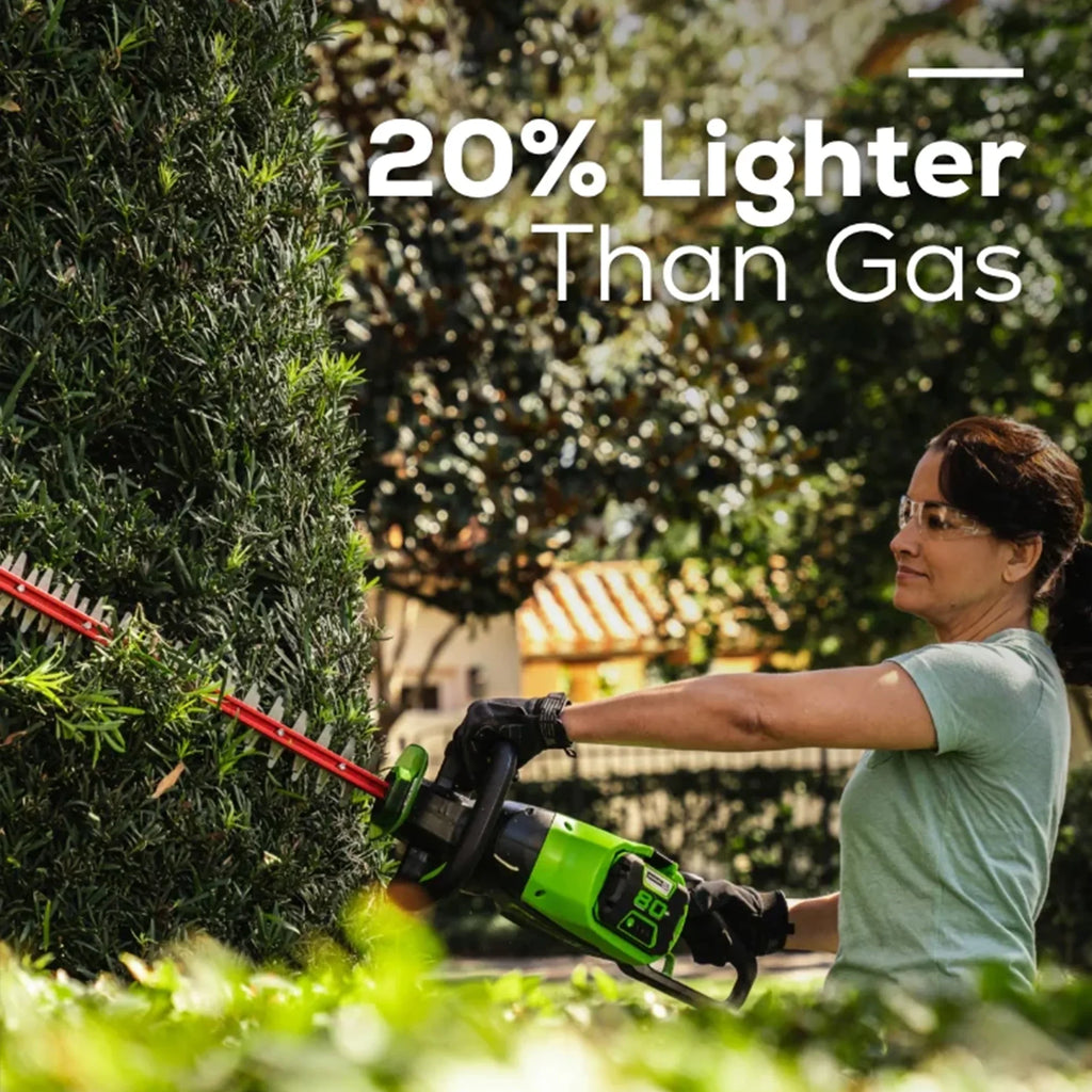 Greenworks 80V 26" Brushless Hedge Trimmer with (1) 2Ah Battery & 4Ah Charger 2203902