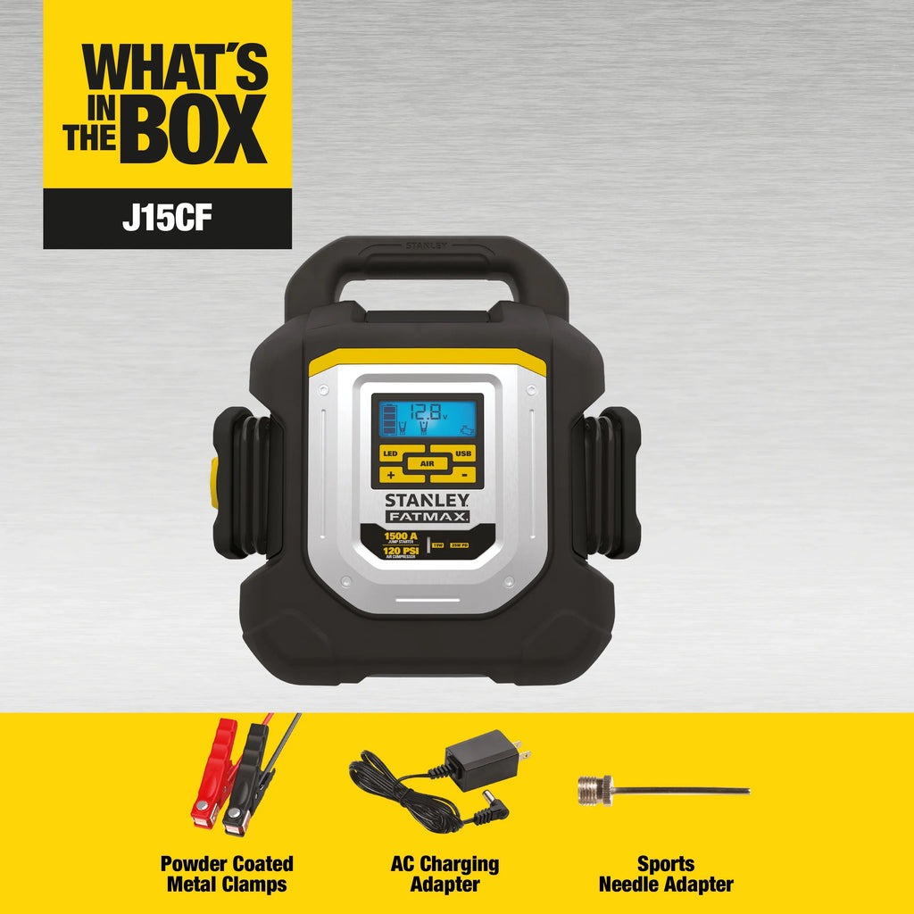 Stanley J15CF 1500 Amp Jump Starter