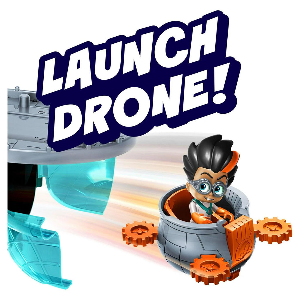 PJ Masks Romeo-s Flying Factory Playset with Lights. Sounds. and Secret Compartment. Kids Toys for Ages 3 Up. Gifts and Presents