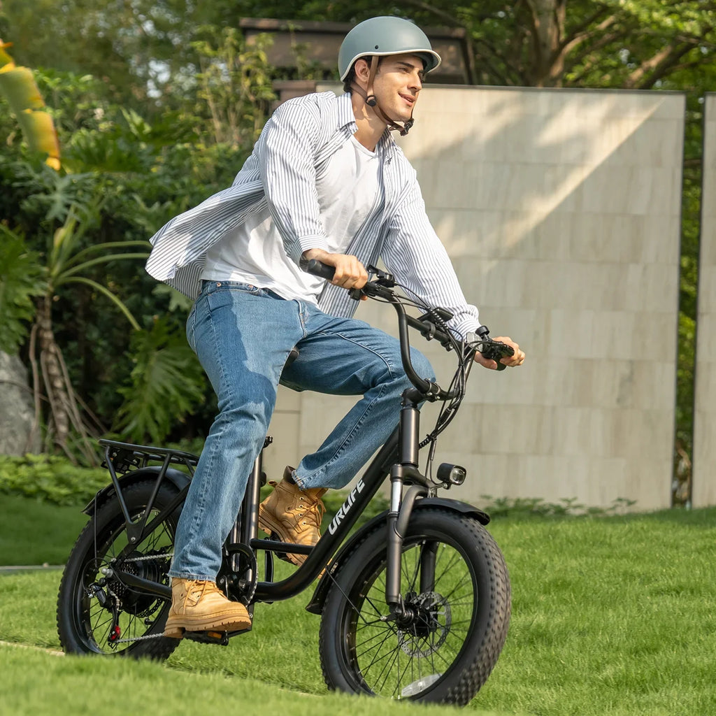 Electric Bike for Adults, 745W Peak Motor Ebike, 48V 13Ah Removable Battery, 20MPH,80 Miles Max, 20" Fat Tire Electric Bicycle with Colorful Display, All-Terrain E-Bike for Adults and Teens