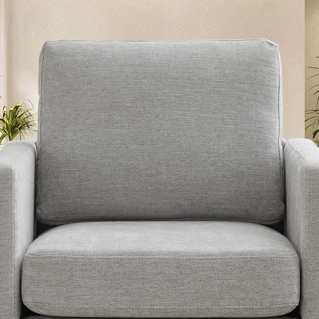 Swivel Accent Chair"360 Degree Square Swivel Chair for Living Room, Mid Century Modern Upholstered Swivel Barrel Chair,Comfy Sofa Armchairs for Bedroom,Nursery,Chenille(Beige)
