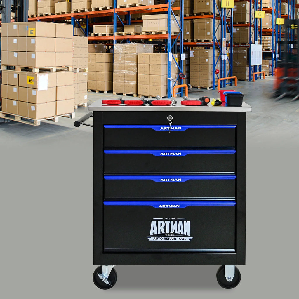 ARTMAN 6-Drawer Tool Storage Chest with Lockable Wheel,6 Drawer Tool Storage Cabinet for Garage, Warehouse, Repair Shop