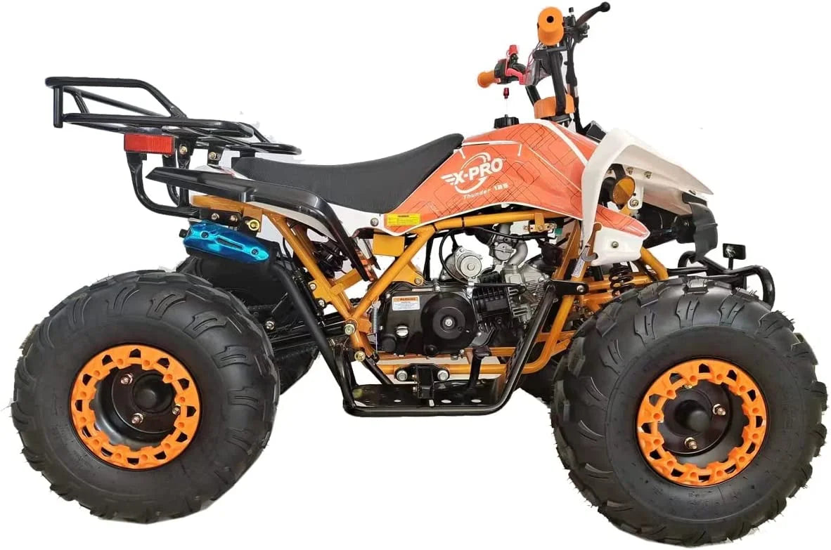 X-Pro Brand 125cc ATV with Automatic LED Headlights