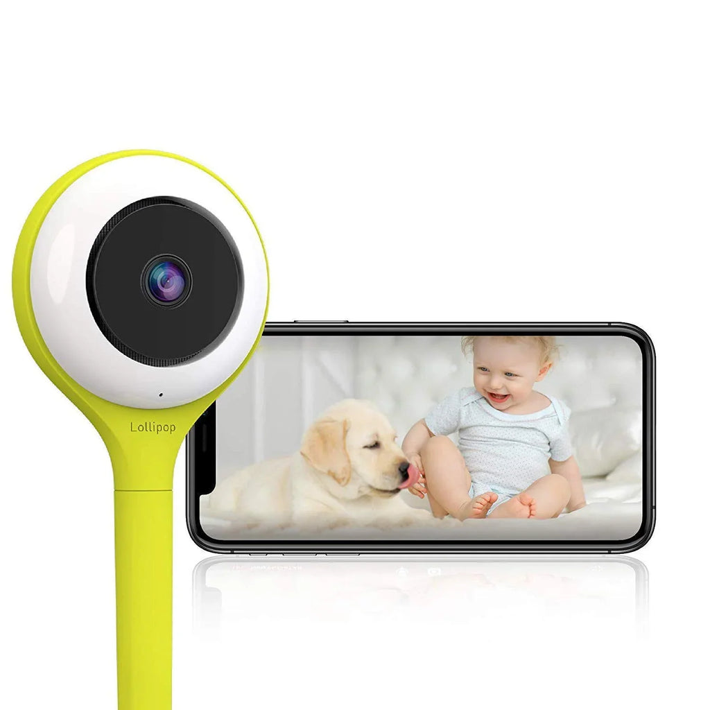 Lollipop Baby Monitor Pistachio Smart WiFi Camera with True Cry Detection Breathing & Sleep Tracking