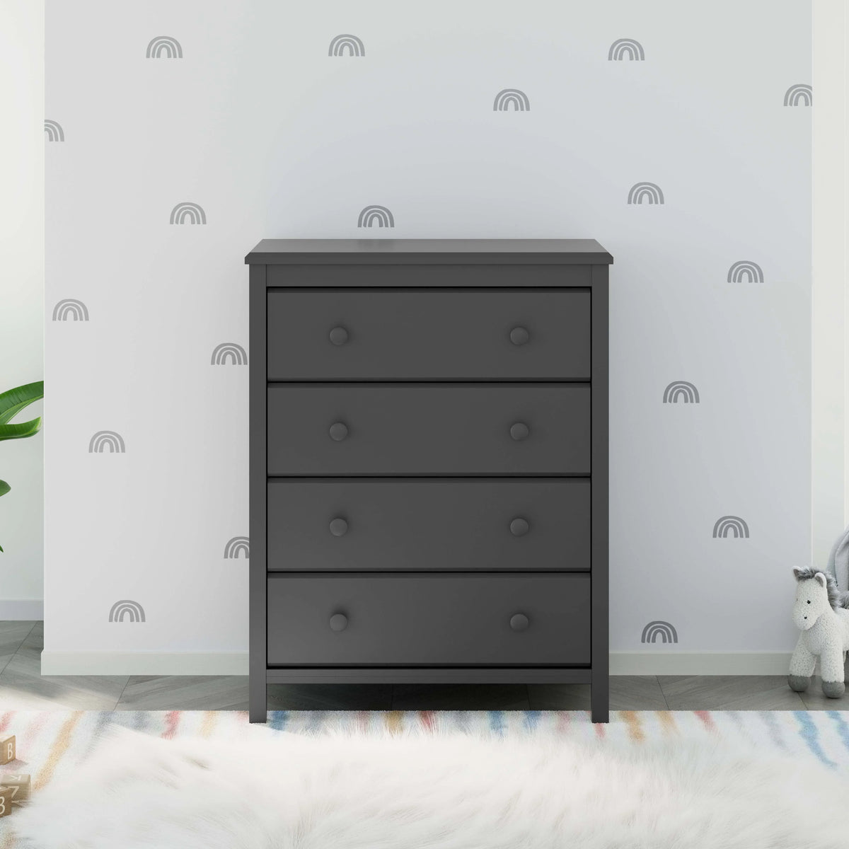 Storkcraft Alpine 4 Drawer Nursery Dresser, White