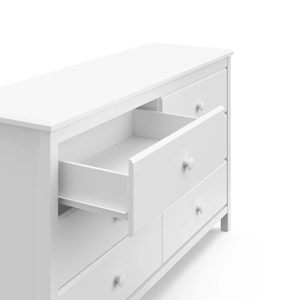 Storkcraft Alpine 6 Drawer Nursery Double Dresser, Olive