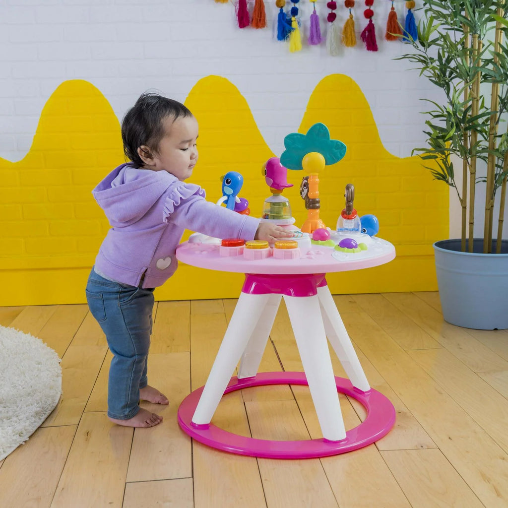 Bright Starts Around We Go 2-in-1 Walk-Around Baby Activity Center & Table. Tropic Coral. Age 6 Months+
