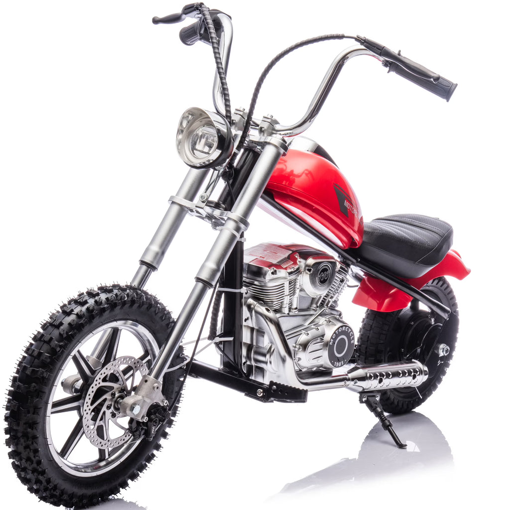 iRerts Kids Dirt Bike, 350W 36V Kids Motorcycle Mini Dirt Bikes for Kids Age 13+, Electric Motorcycle for Kids with Stepless Variable Speed Drive, Up to 14 MPH, Pink