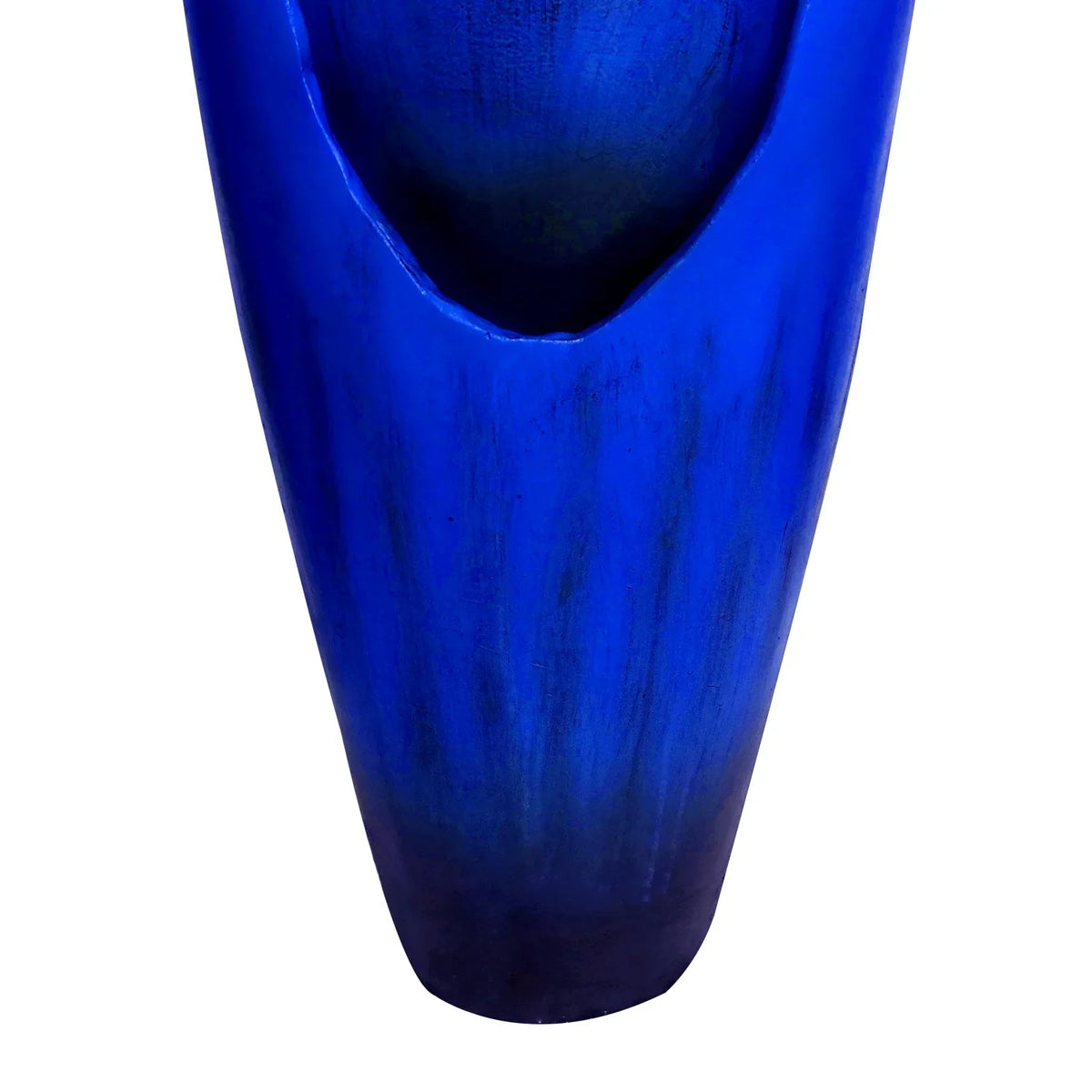 ourrco 30.7"H Concrete Vase Water Fountain, Modern Cascading Waterfall Feature with LED Lighting and Pump, Perfect for Indoor or Outdoor Home and Garden Decor, Red