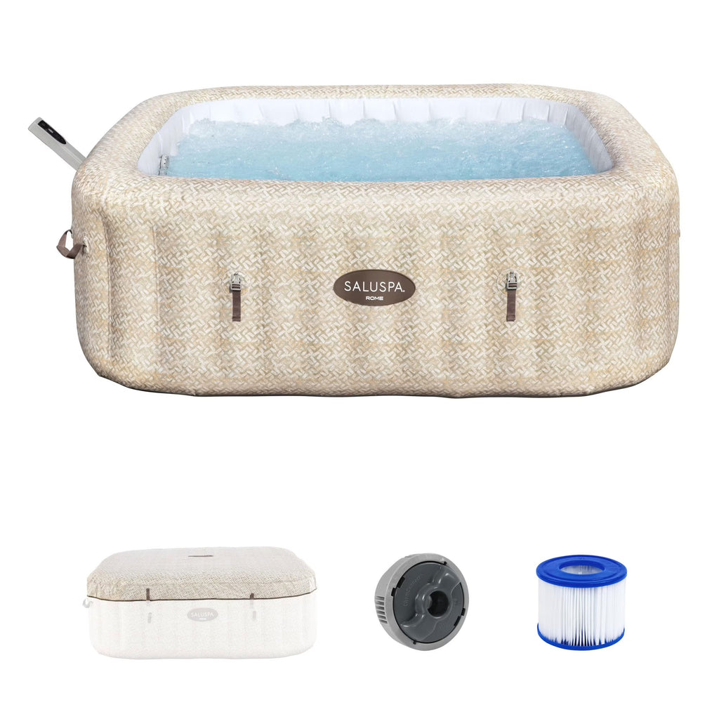 Bestway SaluSpa Hawaii Smart AirJet Inflatable Hot Tub w/ EnergySense Cover