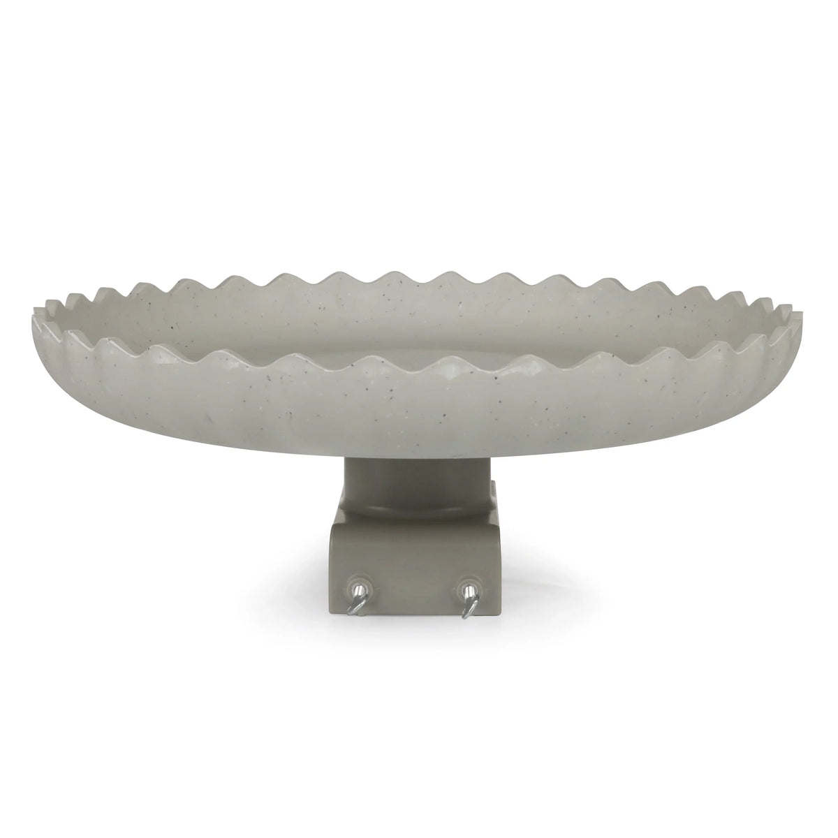 Farm Innovators Outdoor Heated Bird Bath, 120W Stone Birdbath w/ Deck Mount