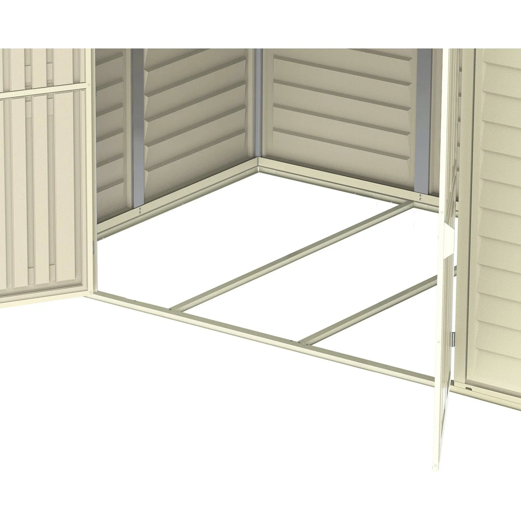Duramax 8ft x 5.5ft Duramate Vinyl Shed with Foundation