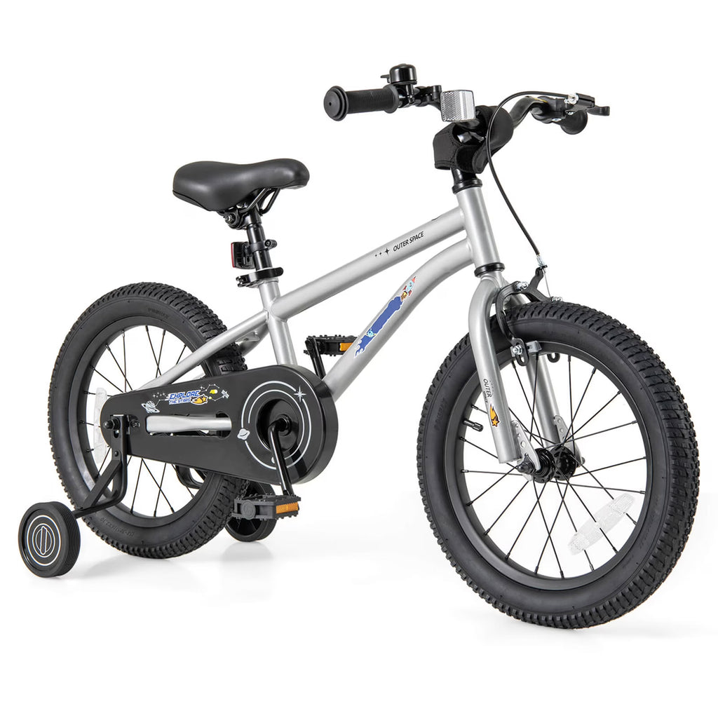 Costway 16-Inch Kid’s Bike for 4-7 Years Old with Adjustable Saddle & Anti-slip Handlebar Black