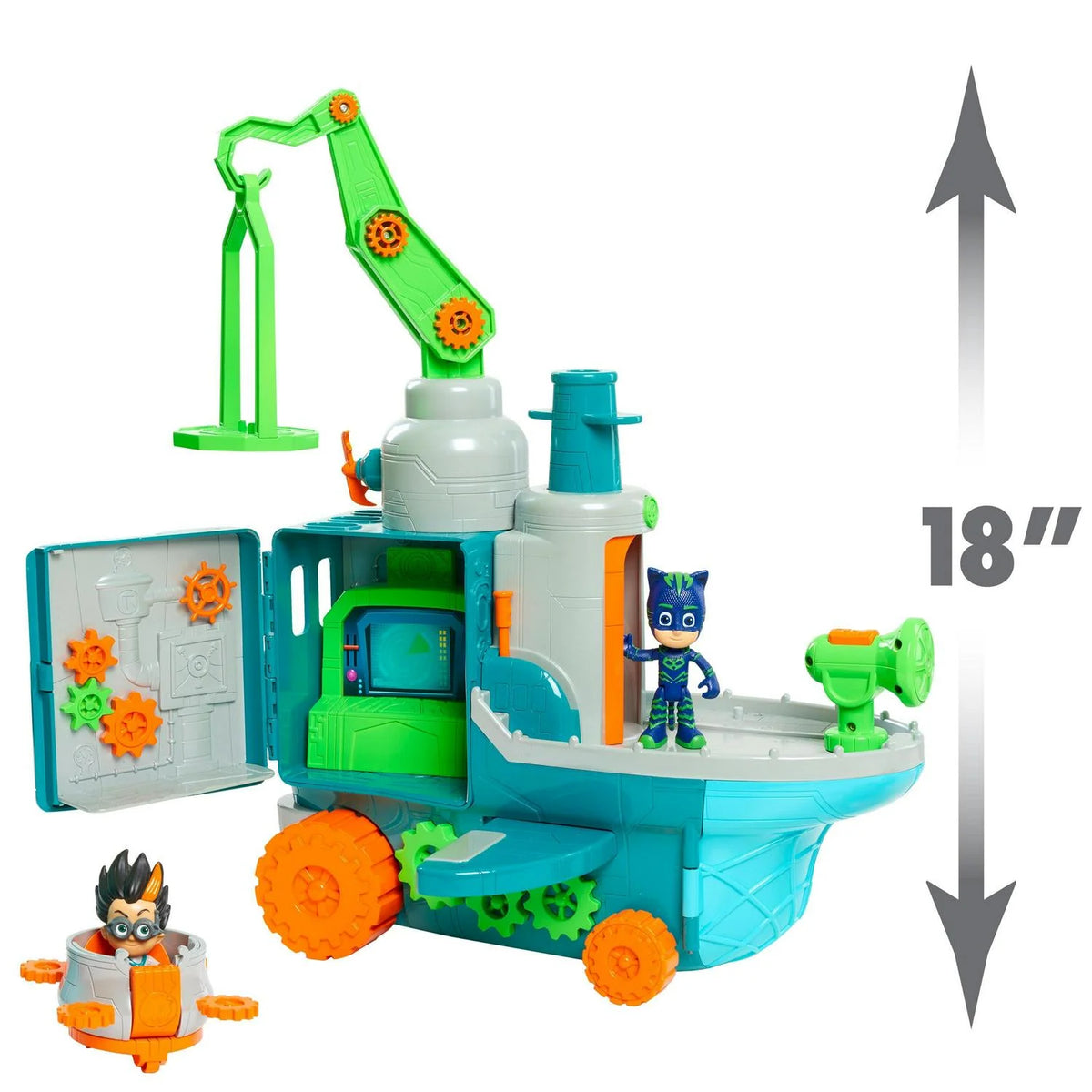 PJ Masks Romeo-s Flying Factory Playset with Lights. Sounds. and Secret Compartment. Kids Toys for Ages 3 Up. Gifts and Presents