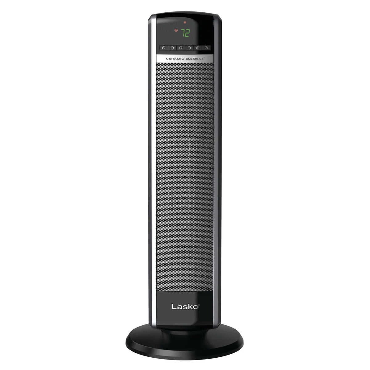 Lasko 29" 1500W Ceramic Tower Space Heater with Thermostat, Remote, Black, CT30754