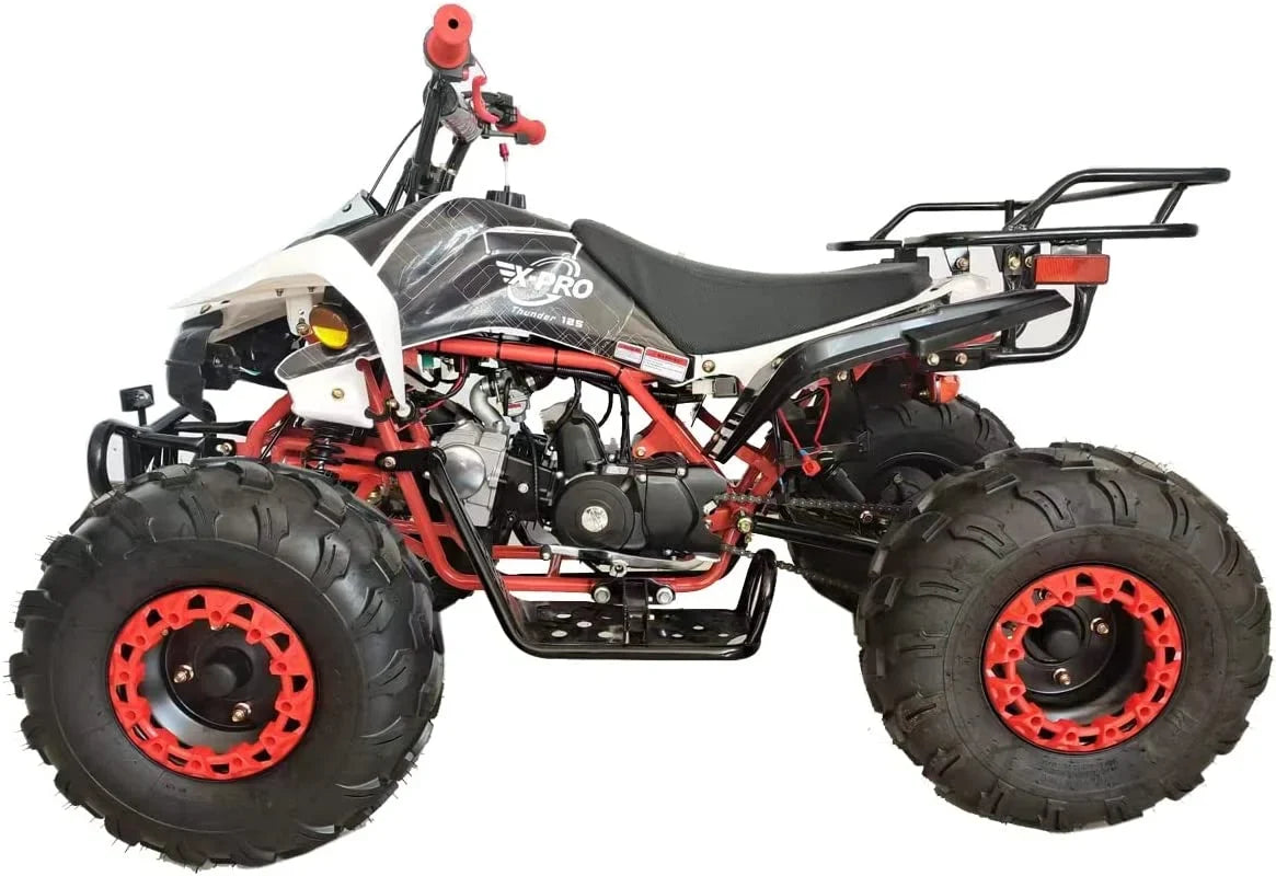 X-Pro Brand 125cc ATV with Automatic LED Headlights