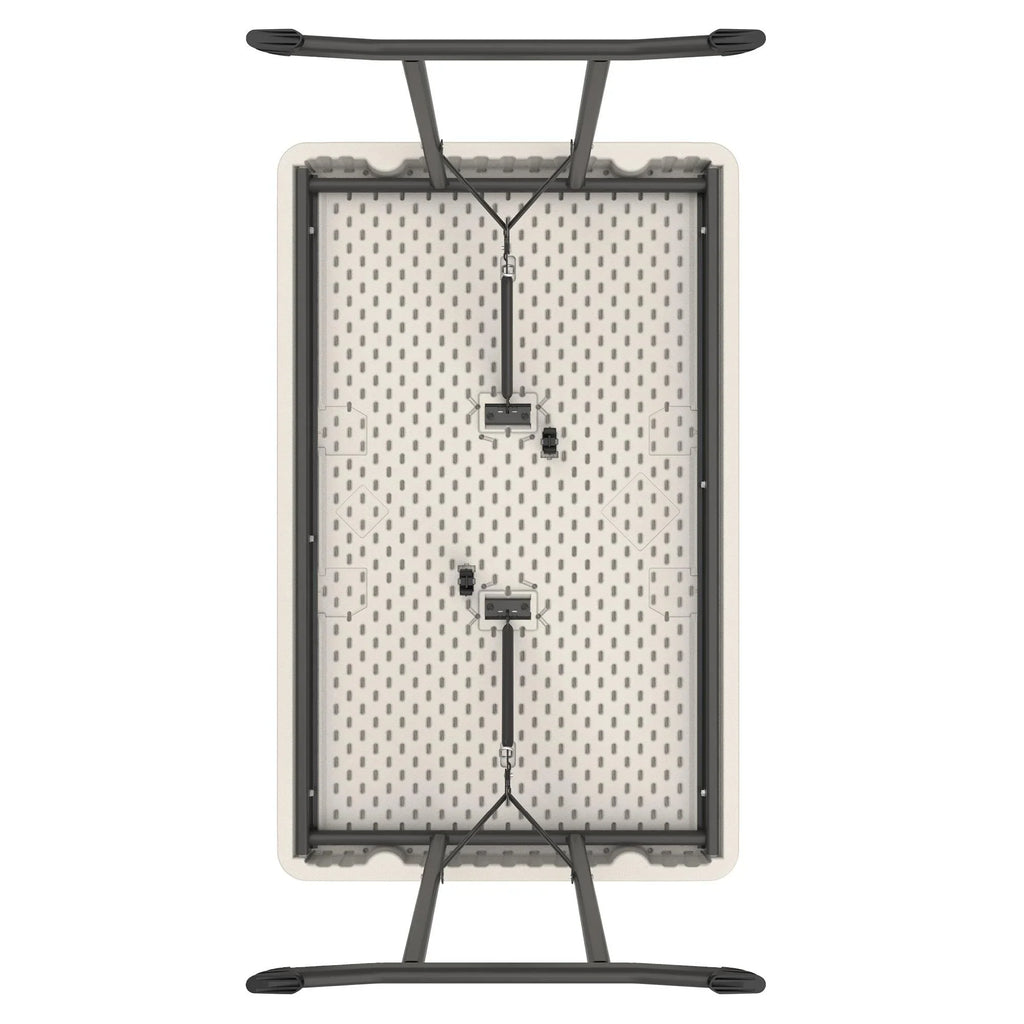 Lifetime 4 Foot Rectangle Folding Table, Indoor/Outdoor Commercial Grade, Almond (80568)