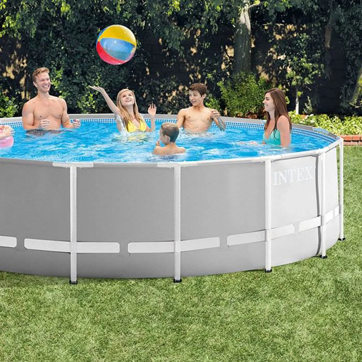 Intex Prism Frame 15' x 48" Pool Set with Ladder, Cover & Maintenance Kit