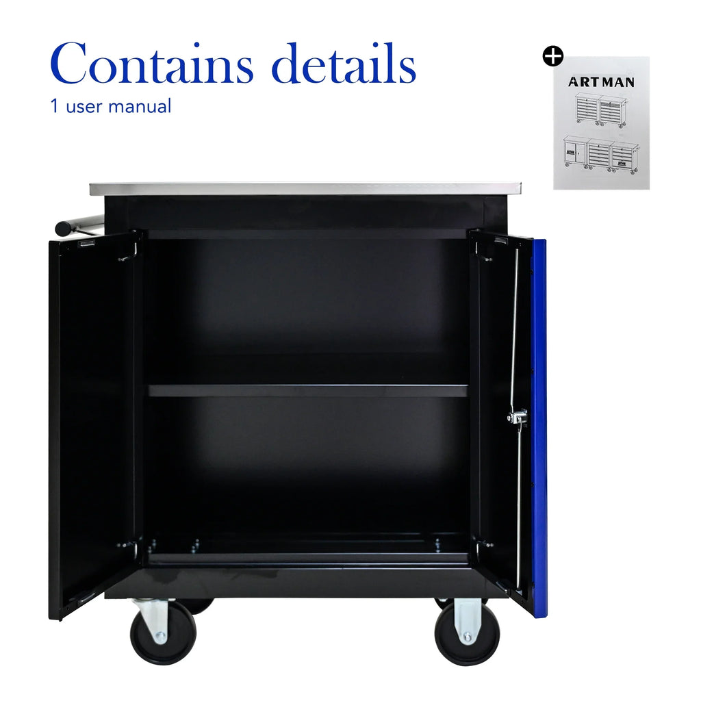 ARTMAN 6-Drawer Tool Storage Chest with Lockable Wheel,6 Drawer Tool Storage Cabinet for Garage, Warehouse, Repair Shop