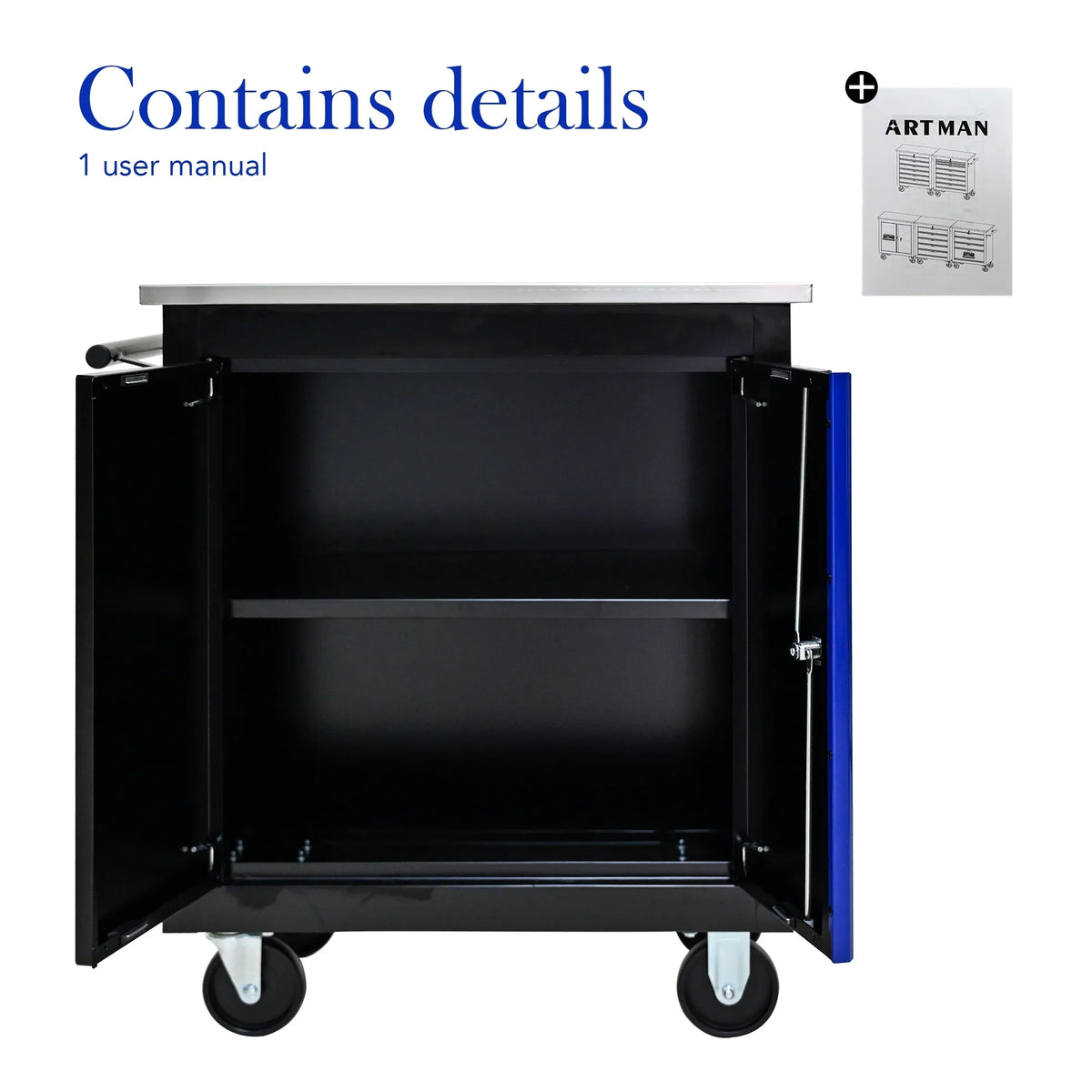 ARTMAN 6-Drawer Tool Storage Chest with Lockable Wheel,6 Drawer Tool Storage Cabinet for Garage, Warehouse, Repair Shop
