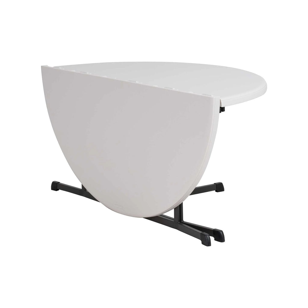 Lifetime 60" Centerfold Indoor/Outdoor Commercial Grade Folding Round Table, Almond 1 Piece 1 Count (80806)