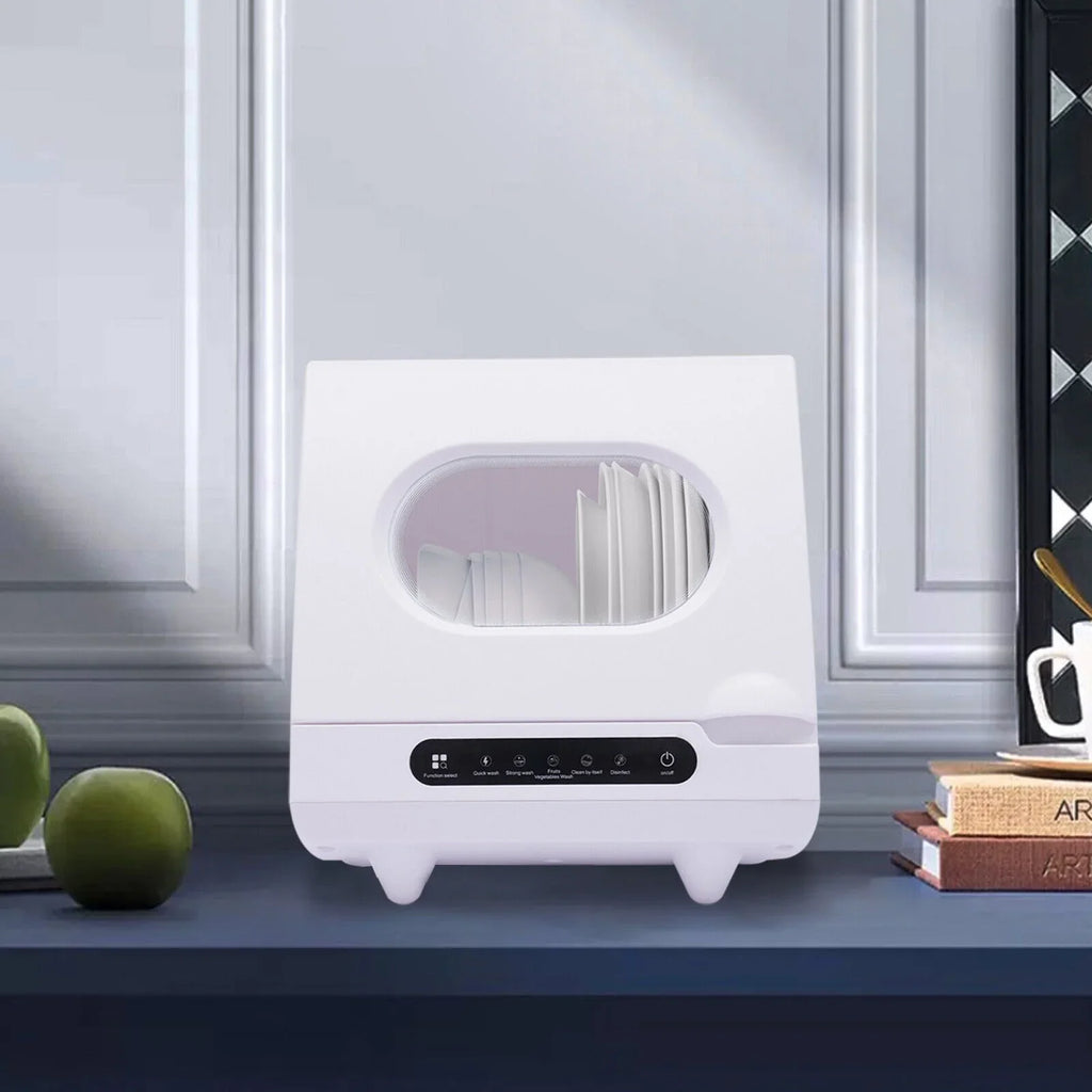FETCOI Portable Countertop Portable Countertop Dishwasher Compact Dishwasher 5 Programs