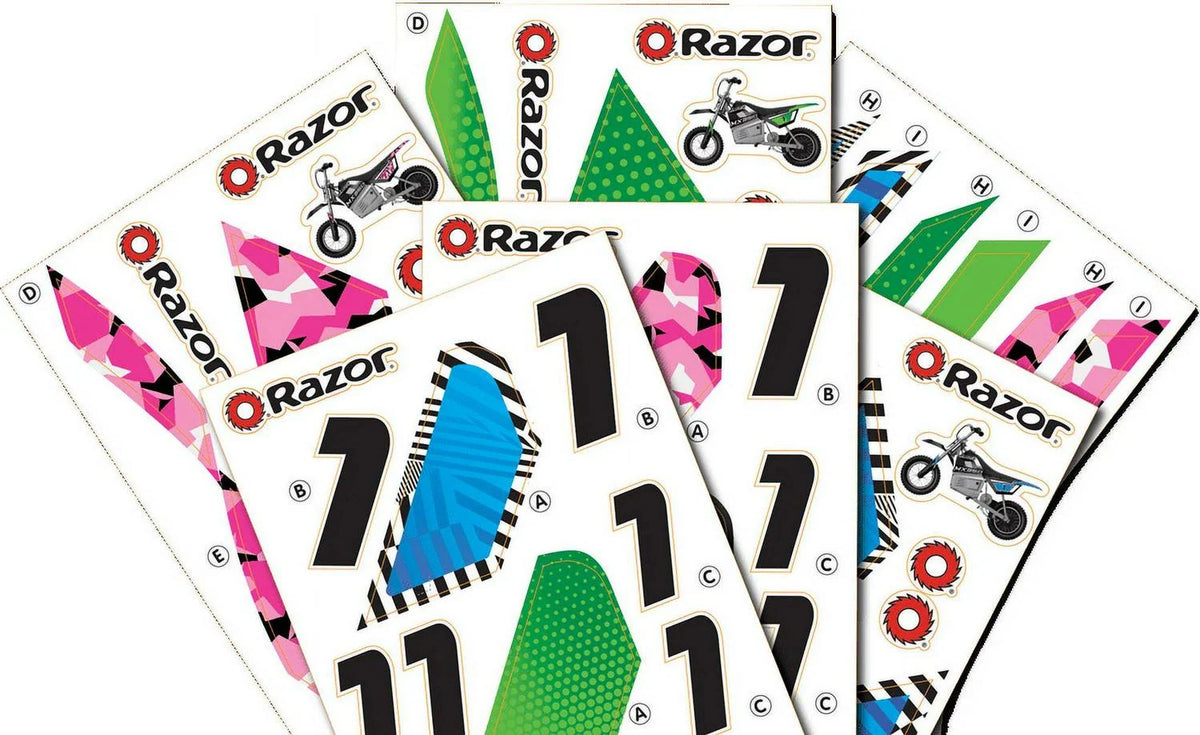 Razor Dirt Rocket MX350 - Black with Decals. up to 14 mph. 24V Electric Dirt Bike for Child 8+